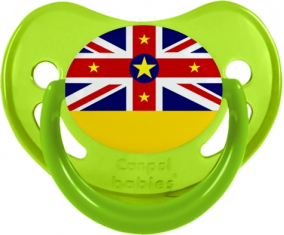 Niue Dragon Lollipop Bandera Verde Fosforescente
