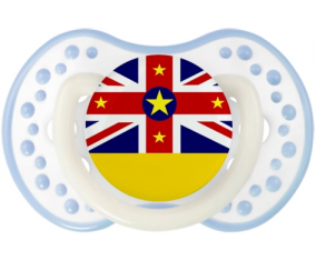 Niue Lollipop bandera lovi dynamic clásico blanco-cian
