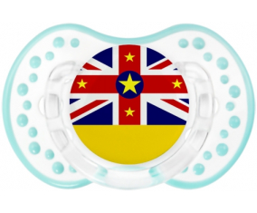 La bandera de Niue Lollipop lovi dynamic clásico retro-laguna blanca