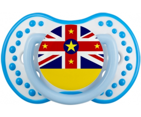 Niue Lollipop bandera lovi dynamic fosforescente blanco-azul