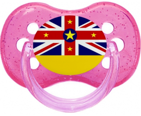 Niue Tetine Cherry Glitter Bandera