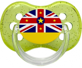 Niue Tetine Cereza Lentejuelas Bandera Verde