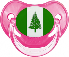 Bandera Isla Norfolk Tetina Fisiológica Rosa Clásica