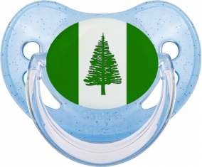 Norfolk Island Bandera Azul Lentejuelas Tetina Fisiológica