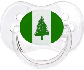 Norfolk Island Flag chupa cereza transparente clásica