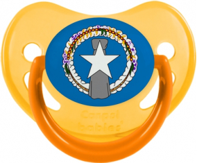 Bandera de Corea del Norte Fosforescente Amarillo Piruleta Fisiológica