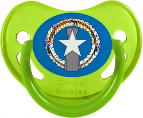 Corea del Norte bandera fosforescente verde piruleta fisiológica