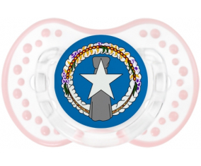 La bandera de Corea del Norte Lollipop lovi dynamic clásico retro-blanco-rosa-tierno