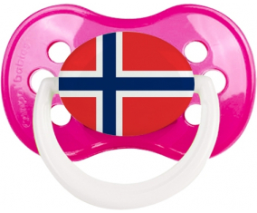 Bandera de Noruega sucete anatómico clásico rosa oscura