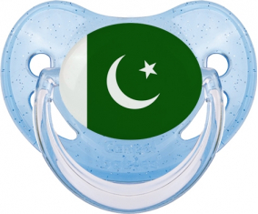 Bandera de Pakistán Azul Lentejuelas Piruleta Fisiológica