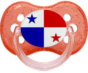 Bandera de Panamá chupa lentejuelas de cereza roja