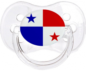 Bandera de Panamá chupa cereza transparente clásica