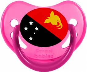 Papúa Nueva Guinea Dragón Dragón Bandera Fosforescente Rosa