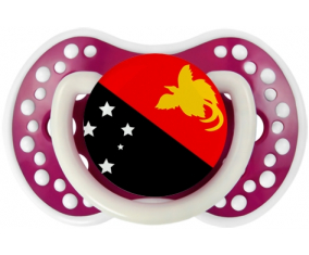 Papúa Nueva Guinea Bandera tetina lovi dynamic Fucsia Fosforescente