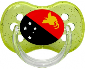 Papúa Nueva Guinea Bandera Verde Cereza Brillante Lollipop