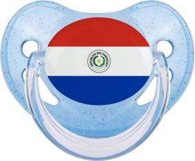 Bandera paraguaya lentejuelas azules Piruleta Fisiológica