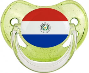 Bandera paraguaya lentejuelas verdes Piruleta Fisiológica