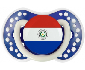 Bandera de Paraguay lovi dynamic azul marino fosforescente