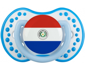 Bandera de Paraguay lovi dynamic fosforescente blanco-azul