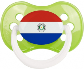 Paraguay Clásico Bandera Tetina Anatómica Verde