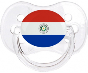 Bandera Paraguay Clásico Transparente Cereza Lollipop