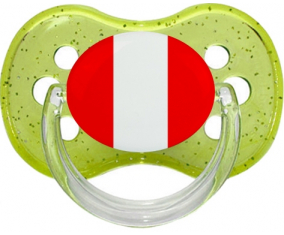 Bandera de Perú Tetine Cherry Verde lentejuelas