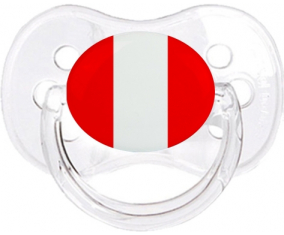 Bandera de Perú Tetine Cherry Classic Transparente