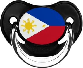 Filipinas bandera clásica negra fisiológica tetina