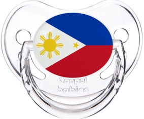 Filipinas bandera clásica transparente fisiológica tetina