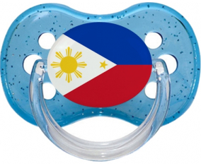 Bandera de Filipinas chupa lentejuelas de cereza azul