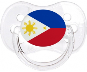 Bandera de Filipinas chupa cereza transparente clásica