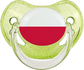 Bandera de brillo de suceto verde de Polonia