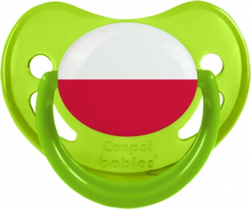 Bandera del Dragón de Polonia Fosforescente Verde Fisiológico