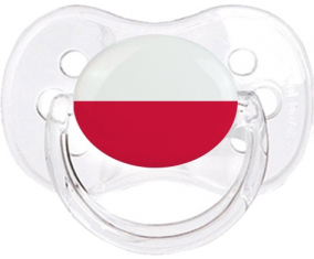 Bandera polaca clásica transparente cereza lollipop