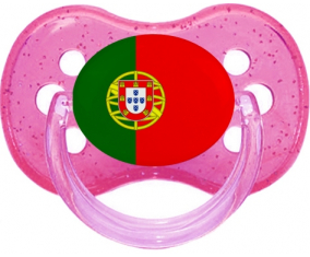 Bandera Portugal Cherry Lollipop Rosa con lentejuelas