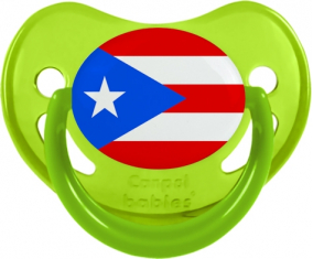 Bandera Puerto Rico Piruleta Fisiológica Fosforescente Verde