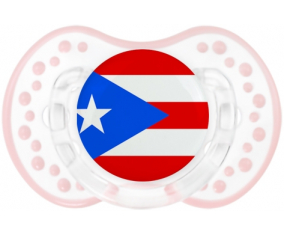 Flag Puerto Rico Lollipop lovi dynamic clásico retro-blanco-rosa-tierno