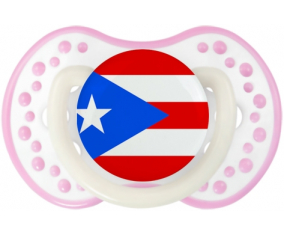 Bandera de Puerto Rico lovi dynamic fosforescente blanco-rosa