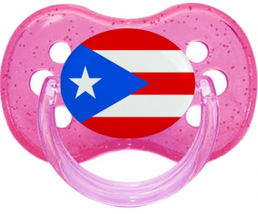 Bandera Puerto Rico Tetine Cherry Glitter