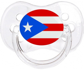 Bandera Puerto Rico Tetine Cherry Classic Transparente