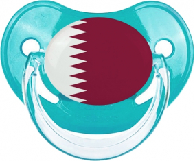 Bandera tetina azul clásica de Qatar