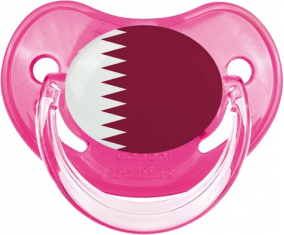 Bandera de Qatar Rosa clásica tetina fisiológica
