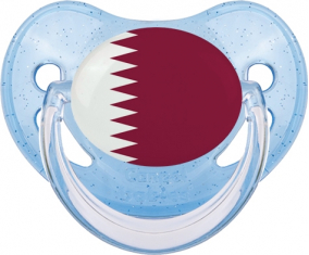 Qatar Tétine Azul Brillante Bandera Tetina