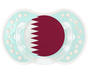Bandera de Sucete de Qatar lovi dynamic clásico de la laguna retro-turquesa