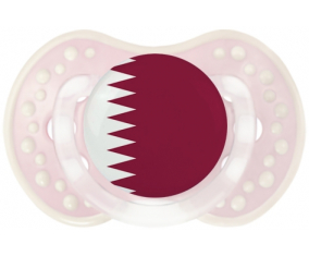 La bandera de Qatar Sucete lovi dynamic clásico retro-rosa-tierno