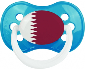 Qatar sucete anatómico clásico bandera del cian