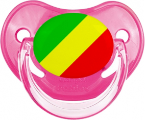 Bandera República del Congo Sucete Rosa Clásica Fisiológica