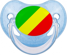 Suceto fisiológico azul de la República del Congo con lentejuelas