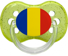 Bandera Rumania Verde Cereza Brillo Lollipop