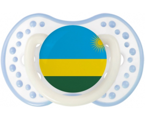 Bandera Ruanda Tetine lovi dynamic Clásico Blanco-cian